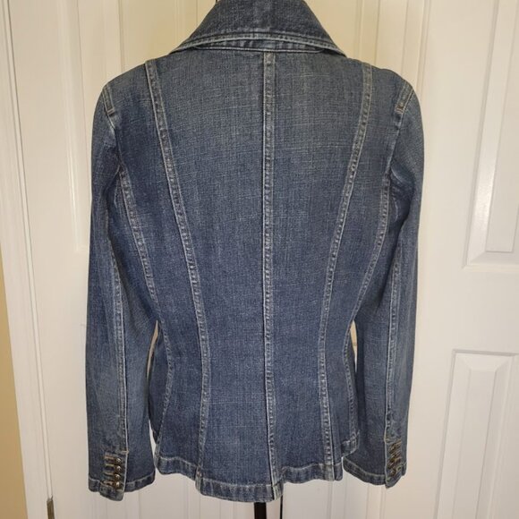 LRL Lauren Jeans Co. Ralph Lauren Denim Blazer Jacket – Size 12 - Picture 2 of 6